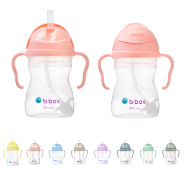 B.box bidon ze słomką 240 ml różne kolory