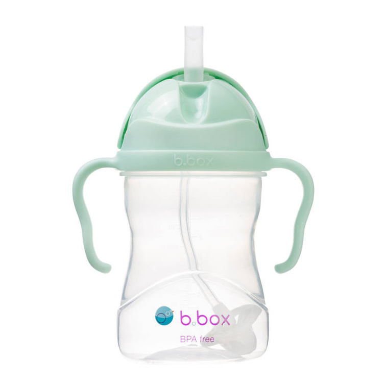B.box bidon ze słomką 240 ml różne kolory - Pistachio