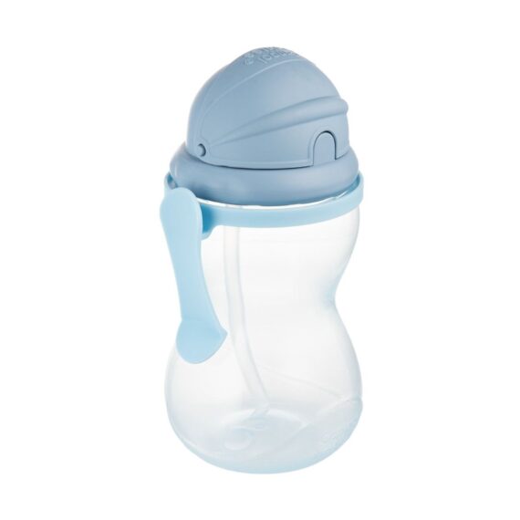 Canpol babies Bidon ze składaną rurką silikonową 370 ml niebieski