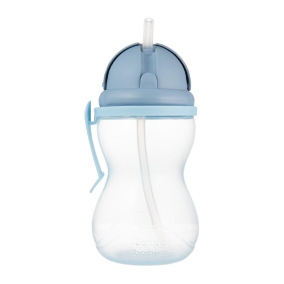 Canpol babies Bidon ze składaną rurką silikonową 370 ml niebieski