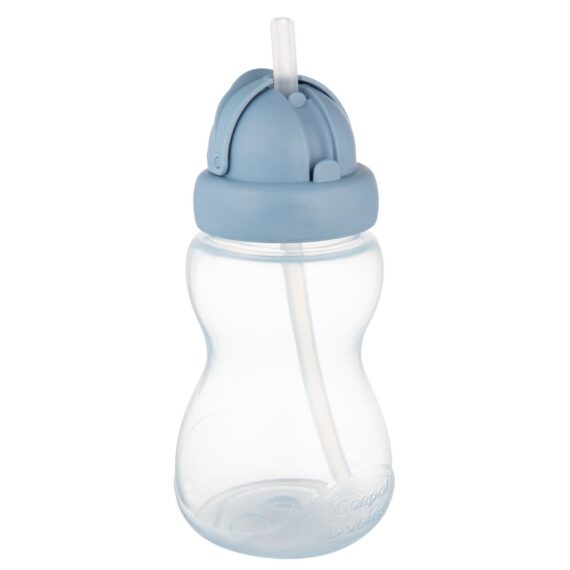 Canpol babies Bidon ze składaną rurką silikonową 270 ml niebieski