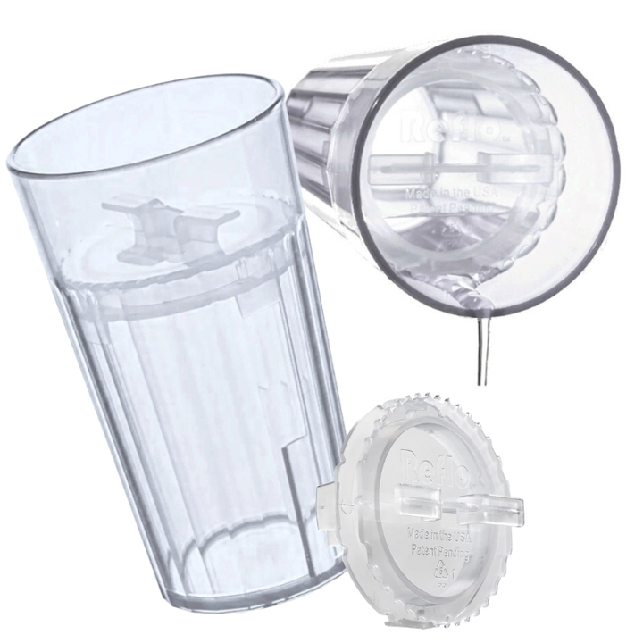 Kubek treningowy do nauki picia REFLO przezroczysty