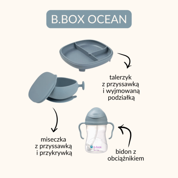 Zestaw do rozszerzania diety b.box ocean (błękitny)