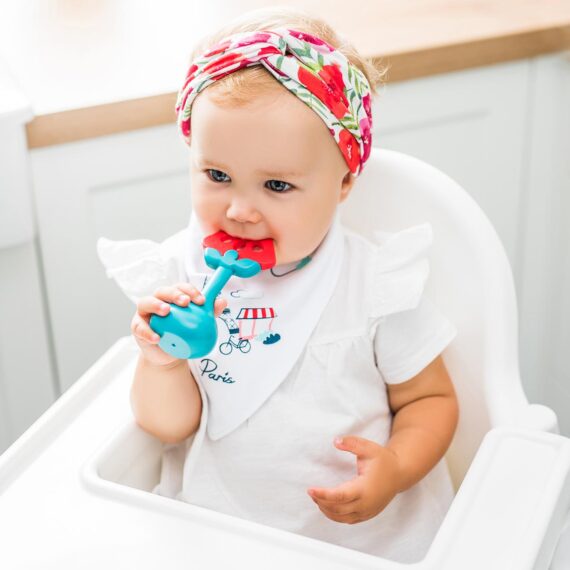 Edukacyjny gryzak z grzechotką WATERMELON Babyono
