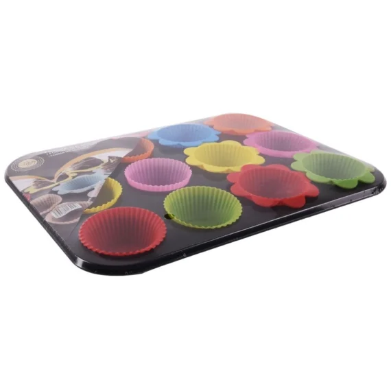 Forma do muffinek z foremkami 12szt