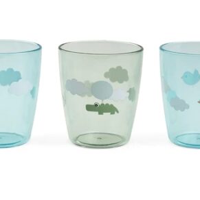 Kubki mini Happy Clouds Green Done By Deer 3 szt.