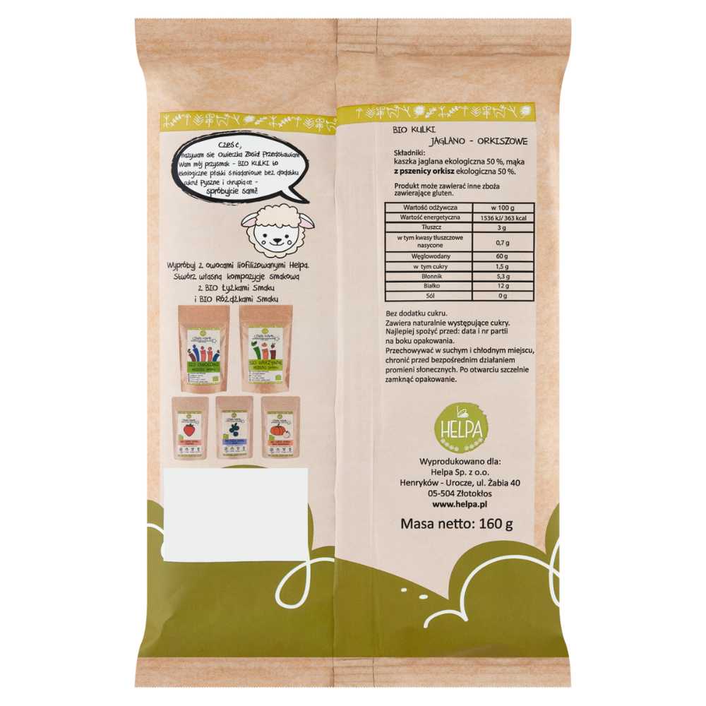 Bio Kulki Jaglano-Orkiszowe HELPA