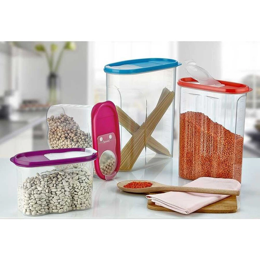 Pojemnik na produkty sypkie z dozownikiem i miarka 1,2 l