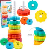 Edukacyjna piramidka zakręcona wieża zwierzątka