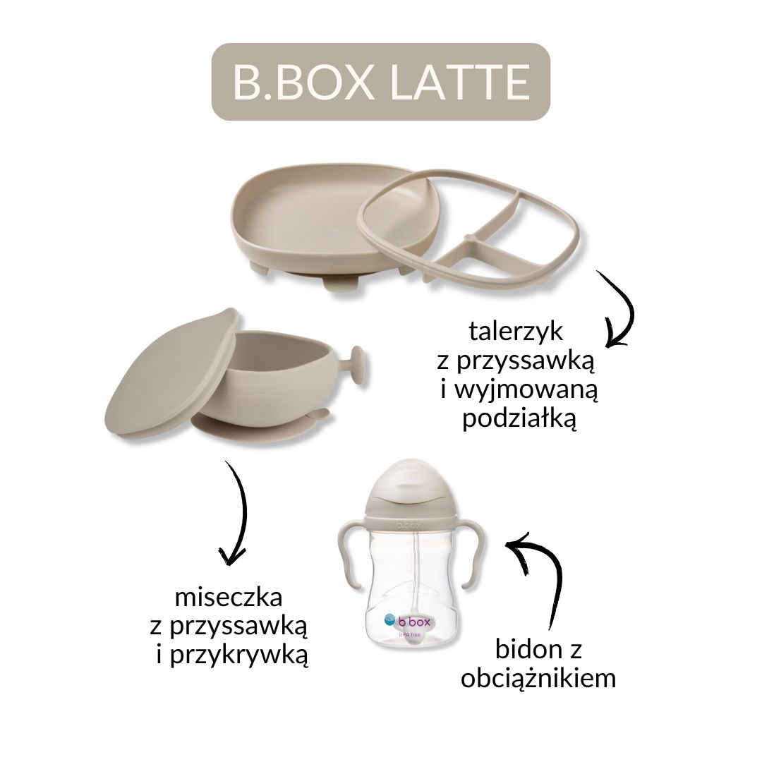 Zestaw do rozszerzania diety b.box latte (beżowy)