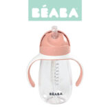 Beaba Bidon niekapek ze słomką tritanowy 300 ml old pink
