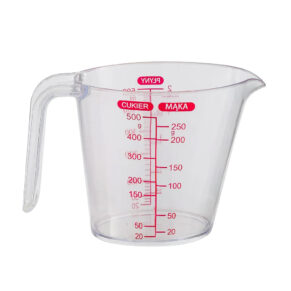 Kubek z miarką 0,5 L biały