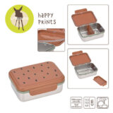 Lunchbox ze stali nierdzewnej Happy Prints karmelowy Lassig