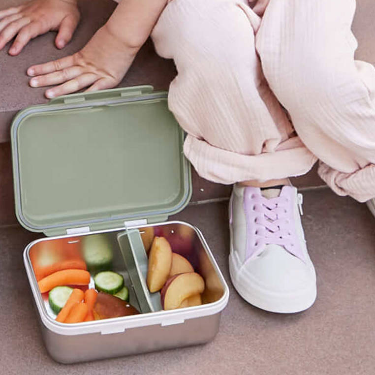 Lunchbox ze stali nierdzewnej Happy Prints oliwkowy Lassig