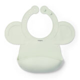 Silikonowy śliniak z regulowanym zapięciem miętowy Babyono