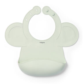 Silikonowy śliniak z regulowanym zapięciem miętowy Babyono
