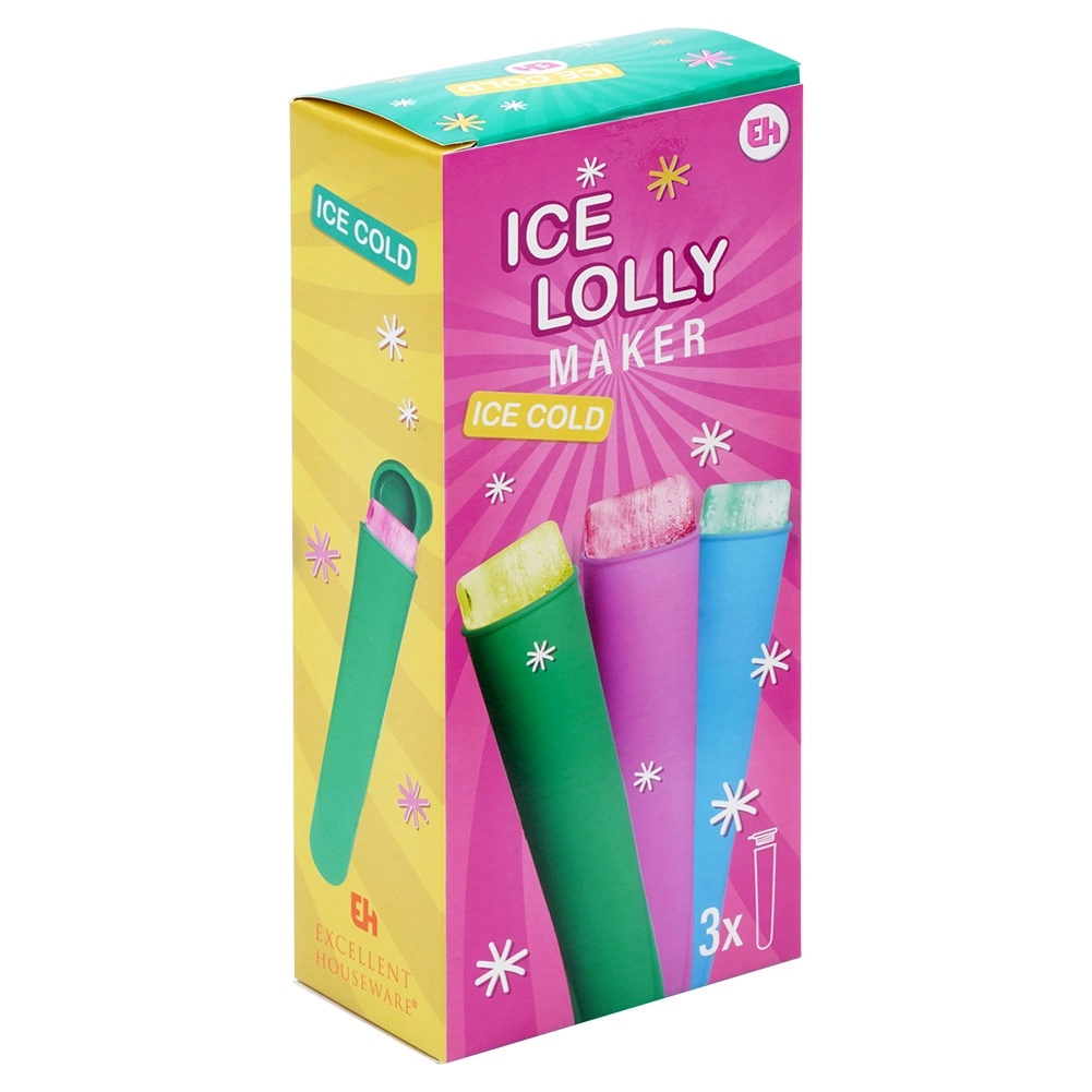 Forma do lodów wodnych wyciskanych 100 ml 3 szt.