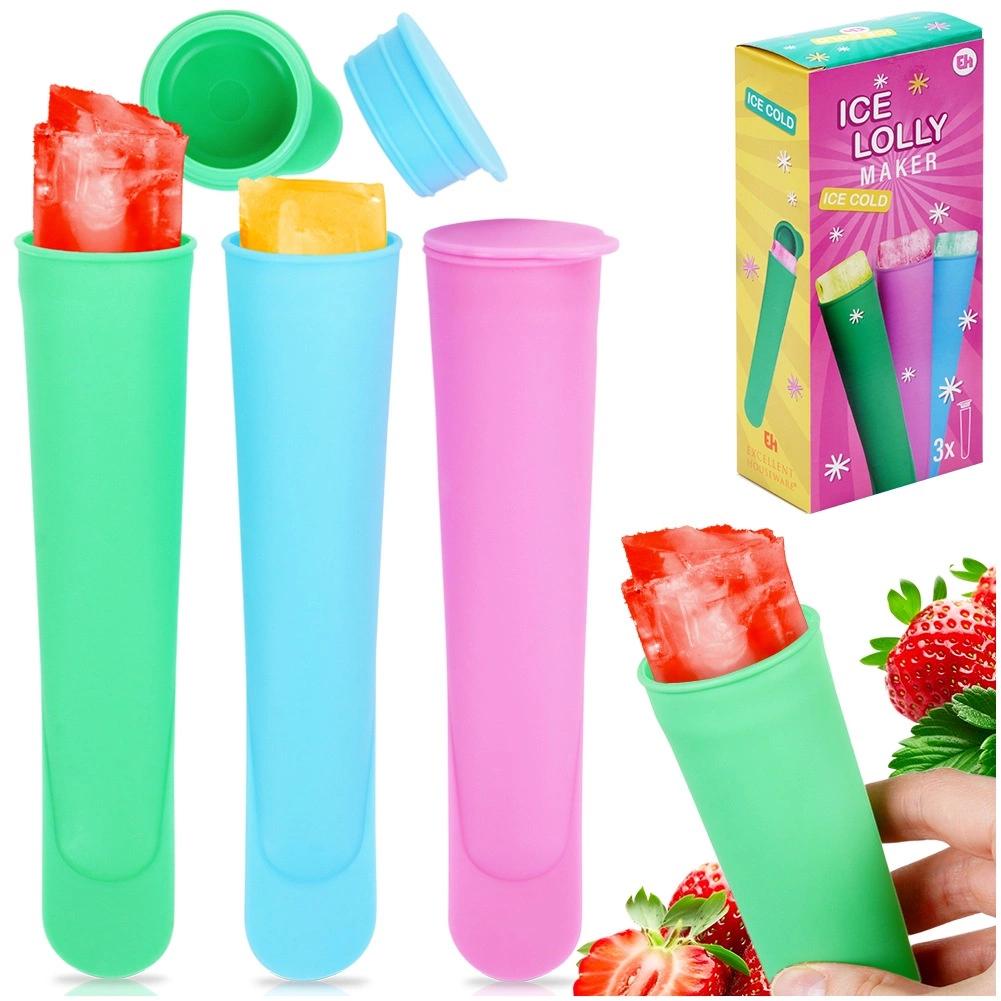 Forma do lodów wodnych wyciskanych 100 ml 3 szt.