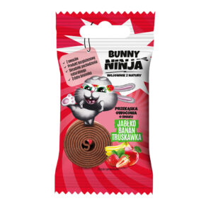 Bunny Ninja przekąska o smaku jabłko-banan-truskawka 15g
