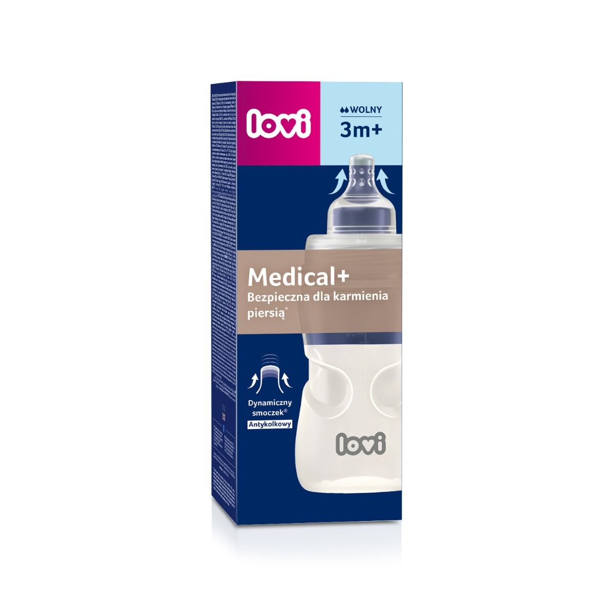 Butelka LOVI Medical+ 250 ml