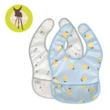 Lassig Zestaw śliniaków wodoodpornych 2szt. 6m+ Happy Fruits Lemon