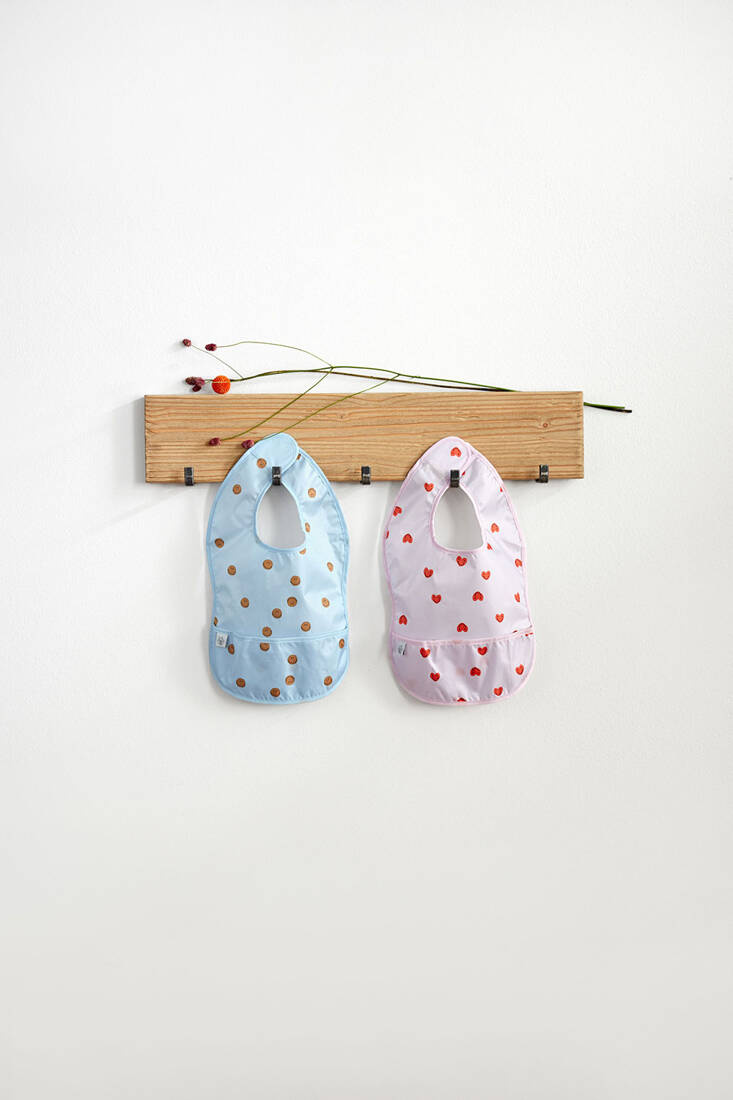 Zestaw śliniaków wodoodpornych 6m+ Heart lavender Lassig