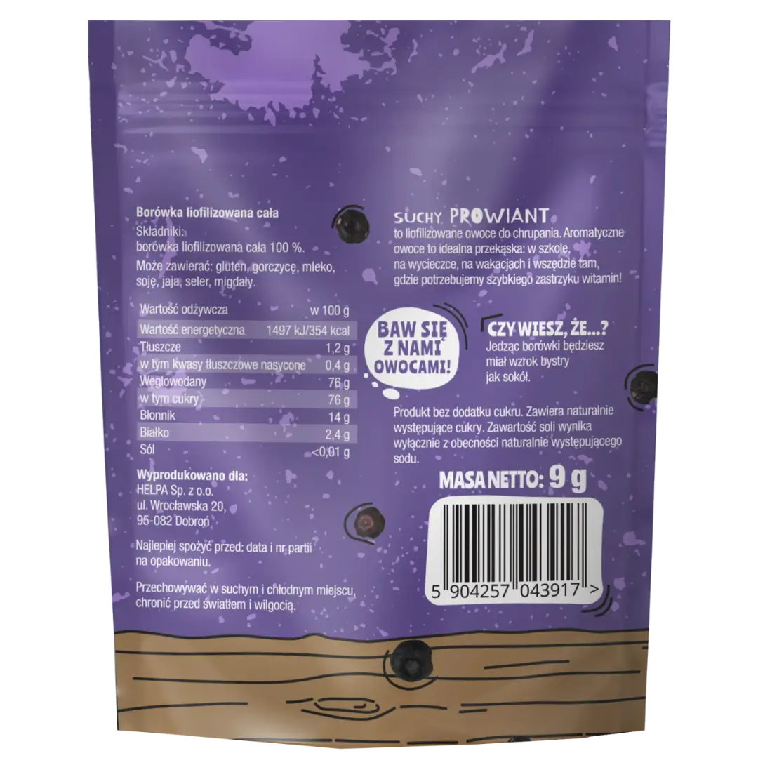 Suchy Prowiant Borówka Helpa 9 g