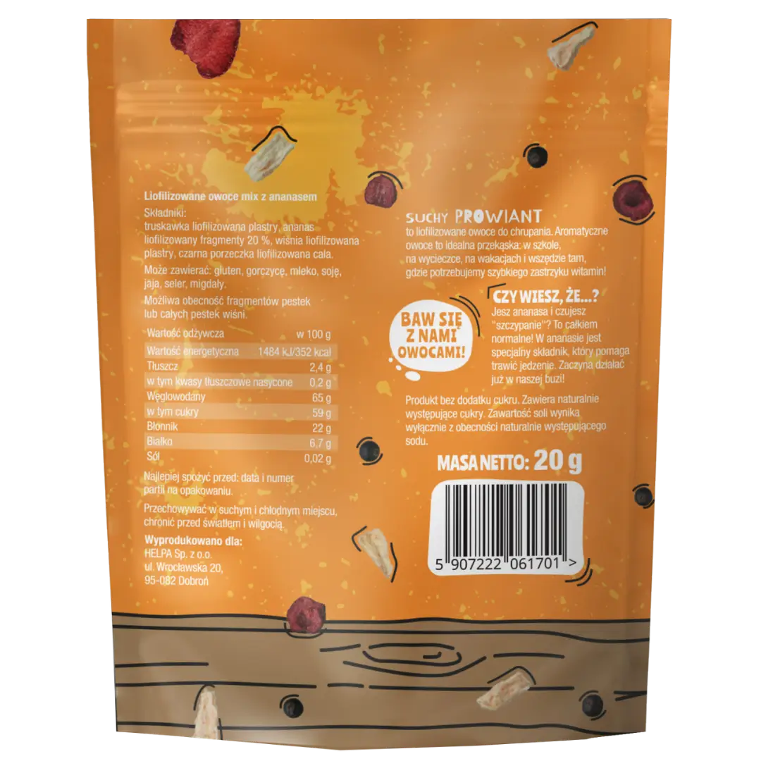 Suchy Prowiant Mix z Ananasem Helpa 20 g
