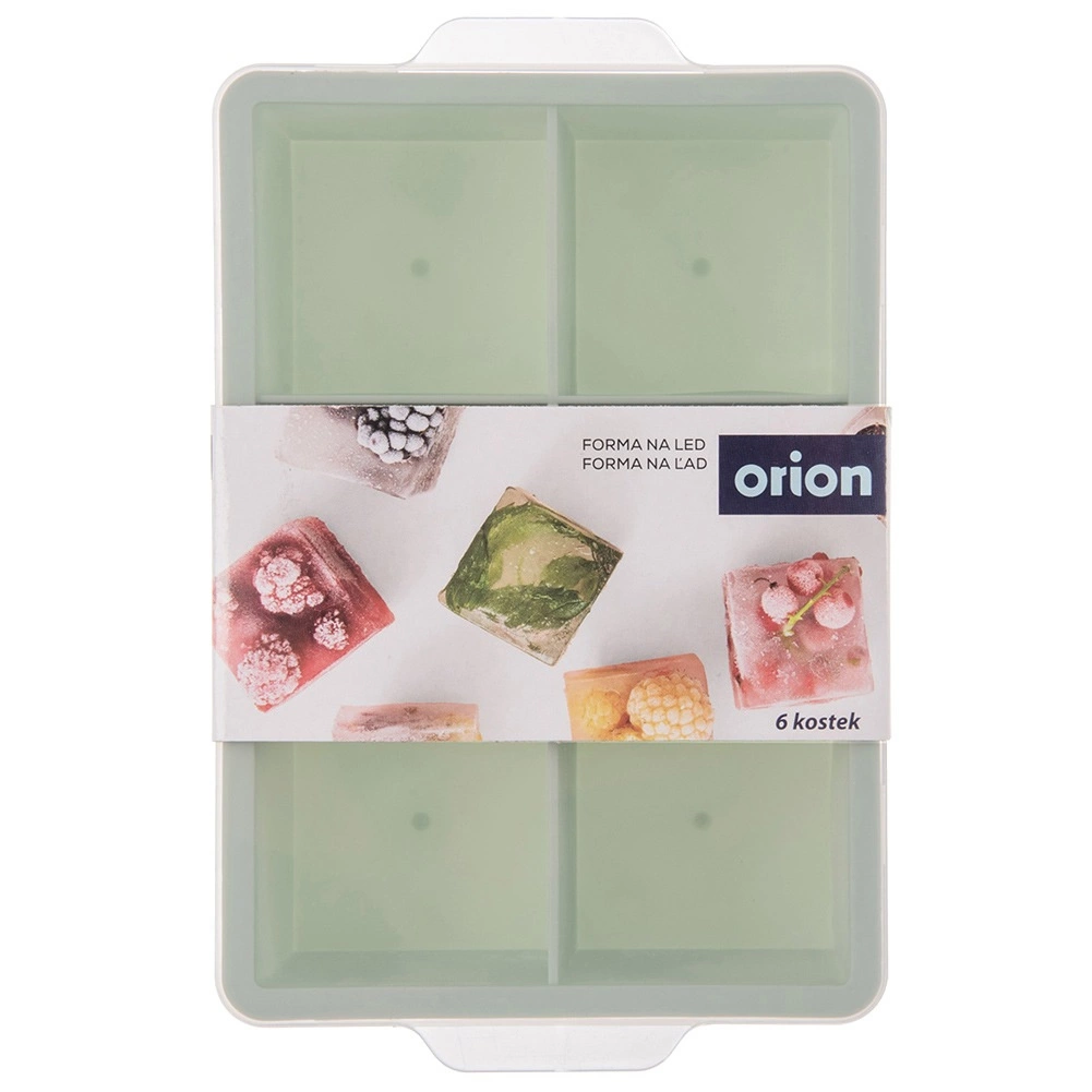 Forma na duże kostki lodu silikonowa z przykrywką Zielona Orion