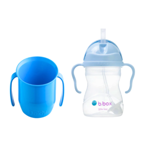 zestaw do nauki picia niebieski