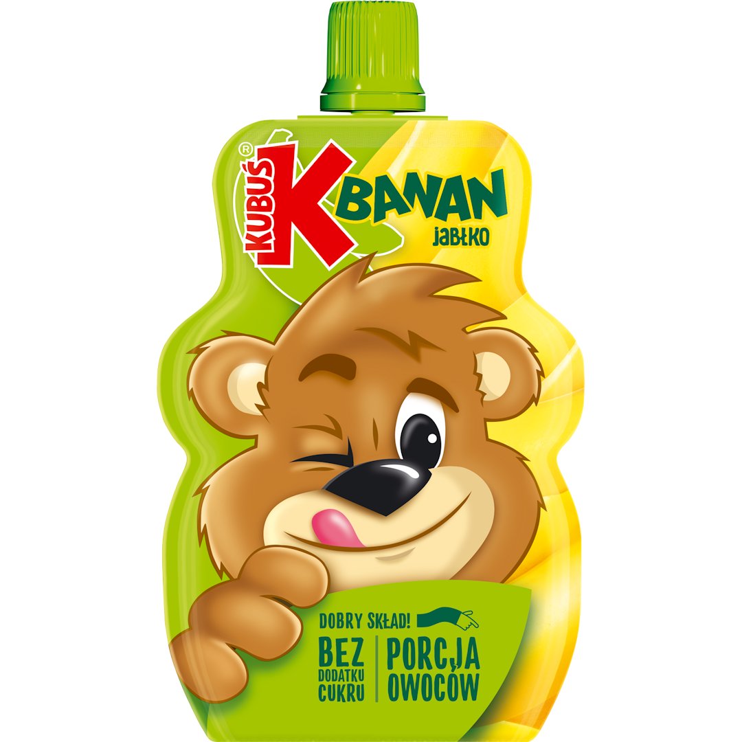 Kubuś Mus banan, jabłko 100 g MASPEX