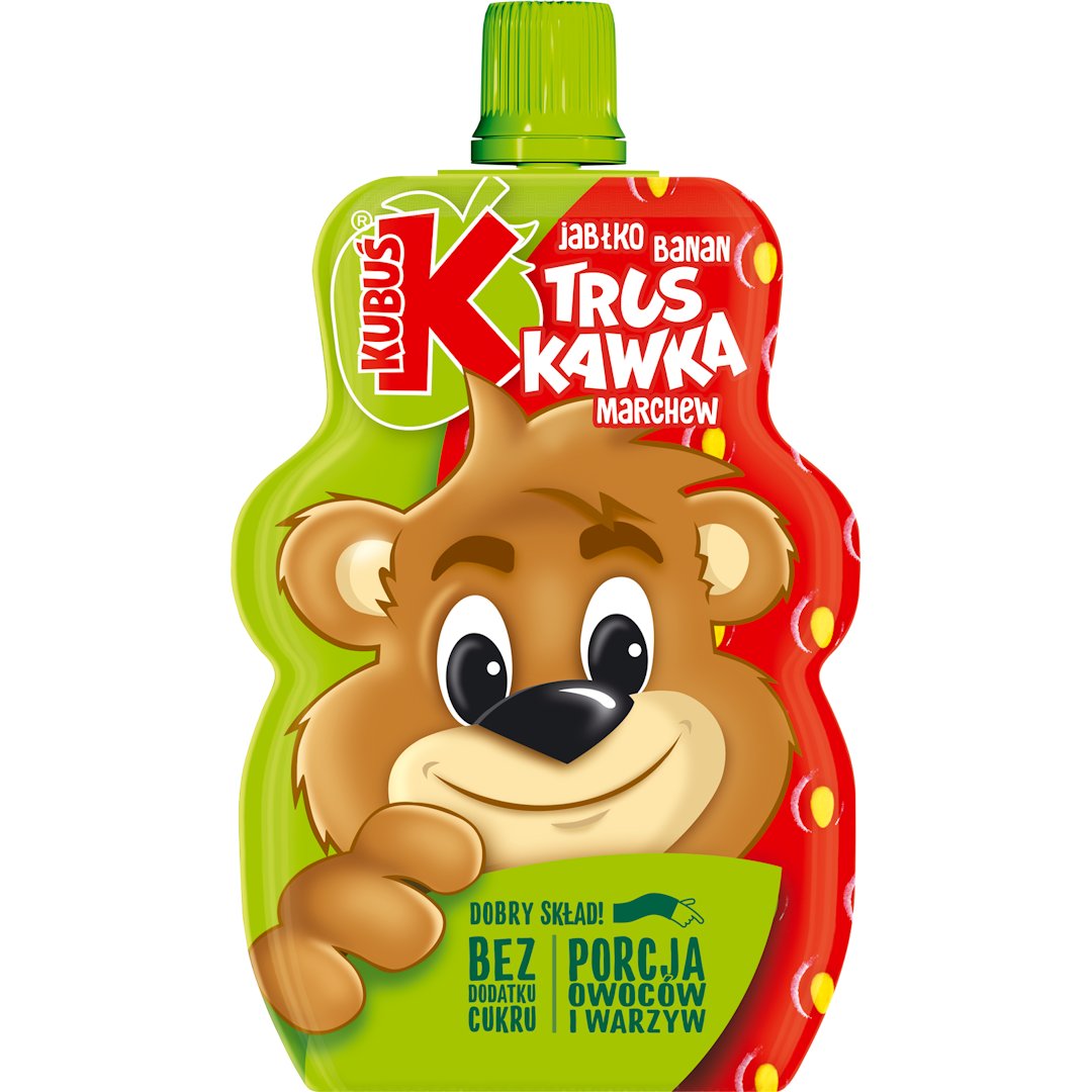 Kubuś Mus jabłko, banan, truskawka, marchew 100 g MASPEX