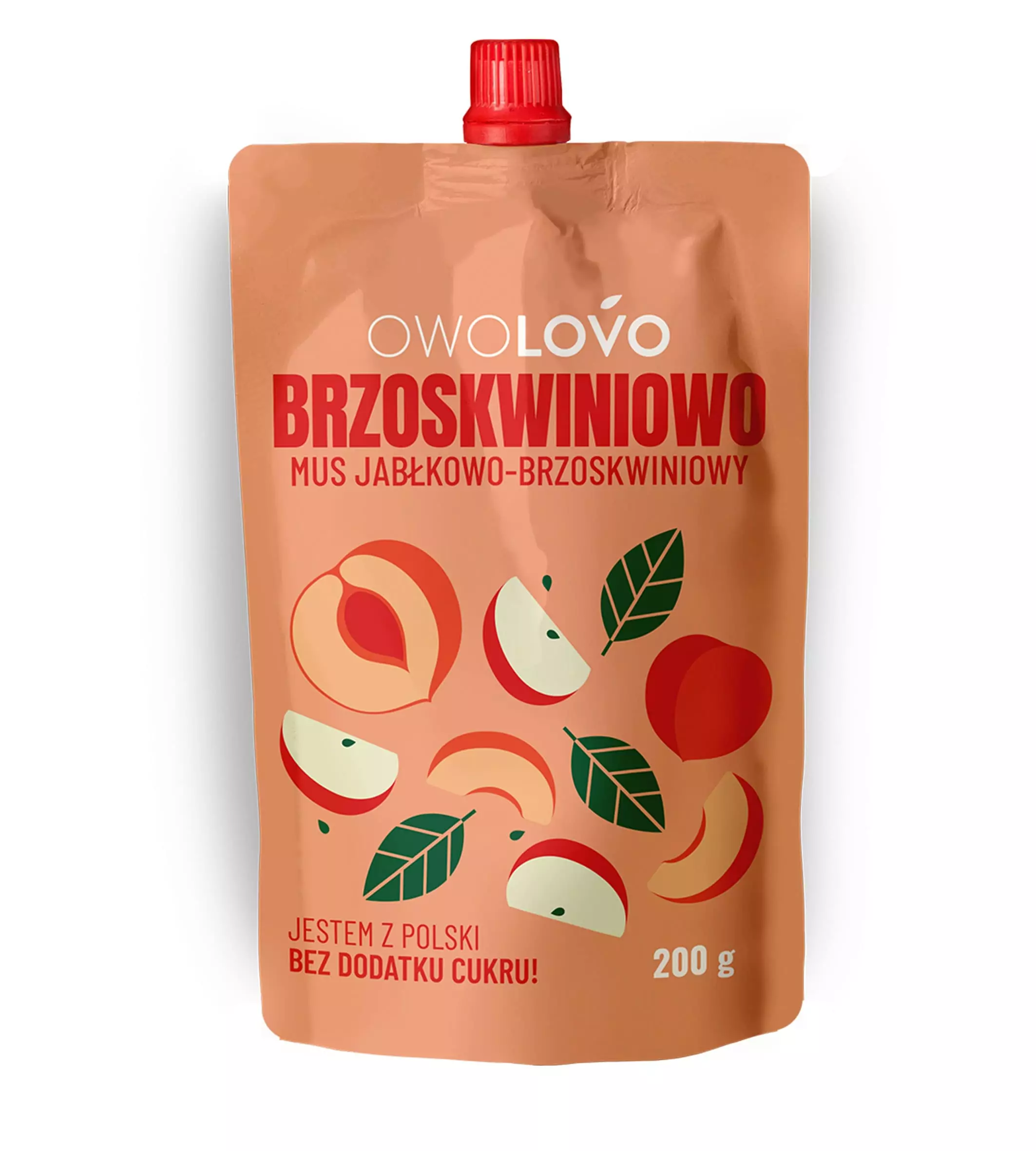 Mus Owolovo jabłko-brzoskwinia 200 g