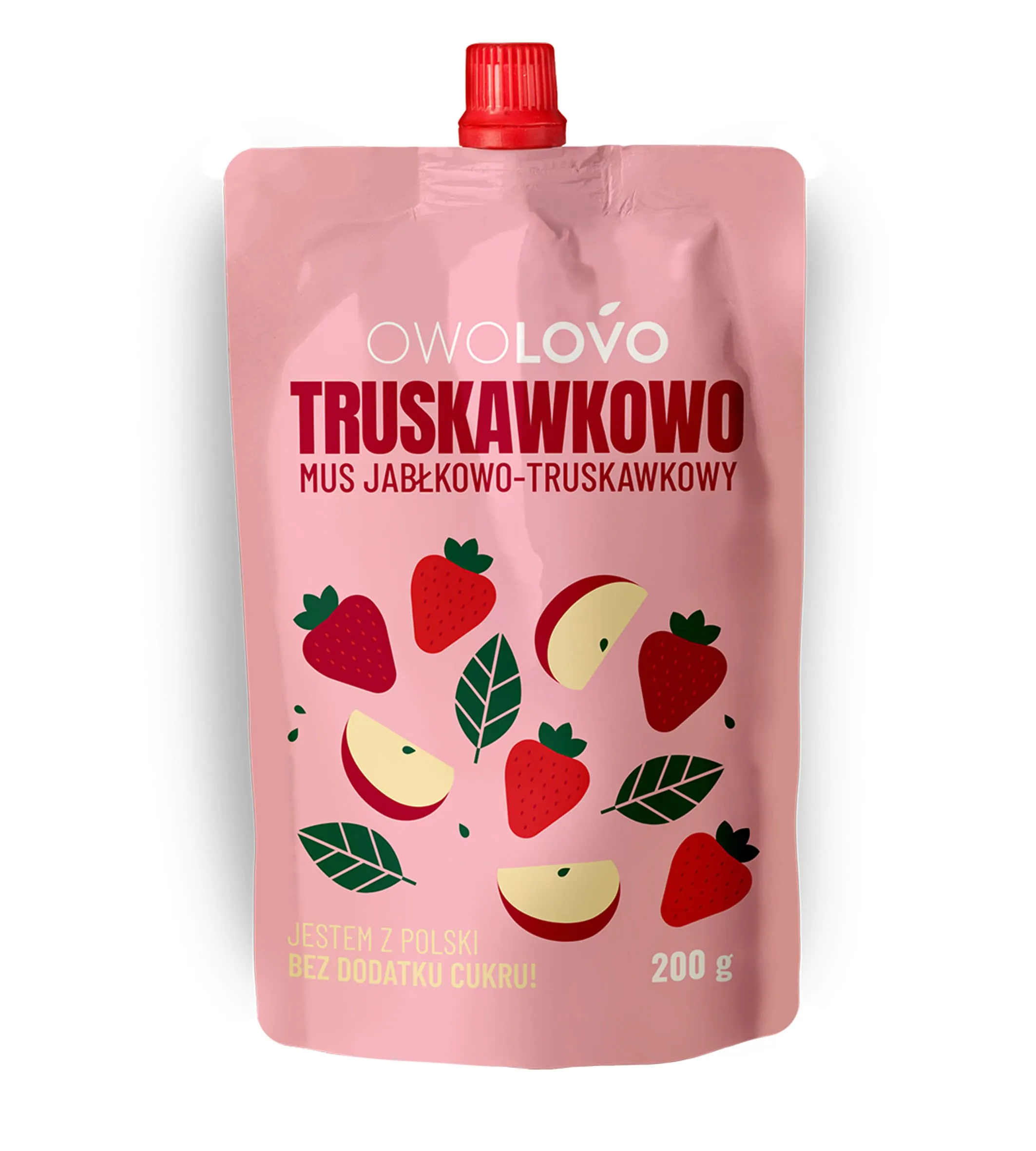 Mus Owolovo jabłko-truskawka 200 g