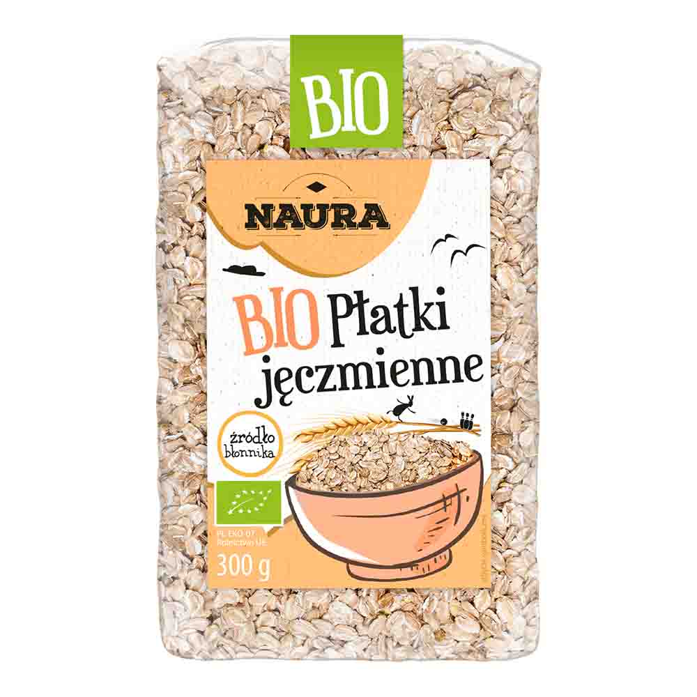 Płatki jęczmienne BIO 300 g NAURA