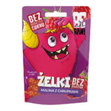 Żelki bez dodatku cukru Malina z chrupkami Beraw