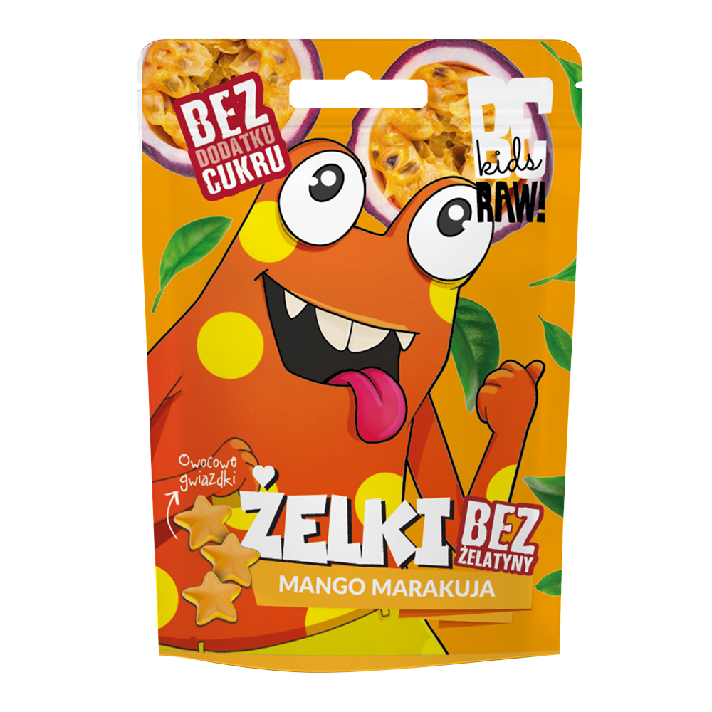 Żelki bez dodatku cukru Mango i Marakuja Beraw