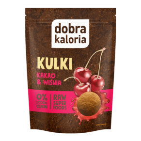 Kulki mocy kakao i wiśnia bez cukru 58 g Dobra Kaloria