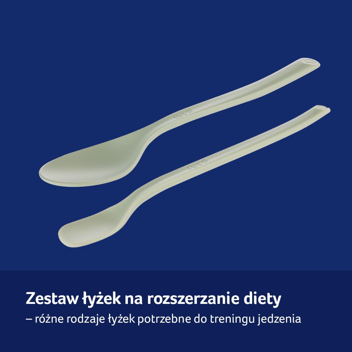 Zestaw Pierwsza łyżeczka i Łyżka stołowa Pistachio LOVI