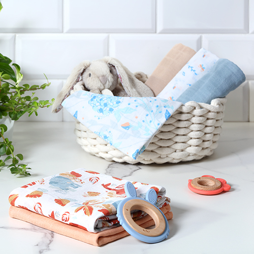 Pieluszki muślinowe. Super miękkie beżowe 3 szt. 70x70 Babyono