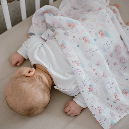 Pieluszki muślinowe. Super miękkie różowe 3 szt. 70x70 Babyono