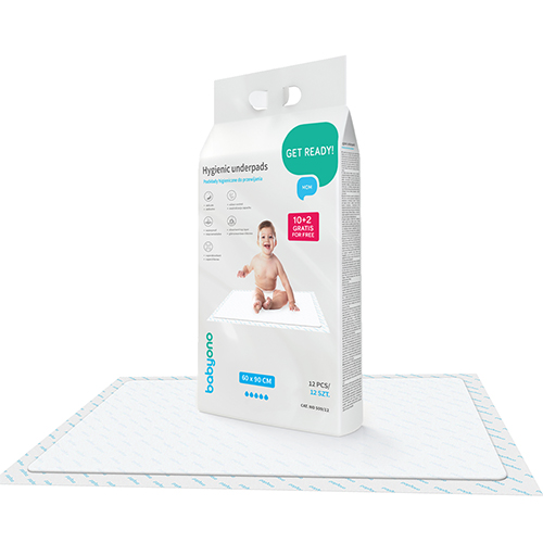 Podkłady higieniczne 60x90cm 10 sztuk + 2 gratis Babyono