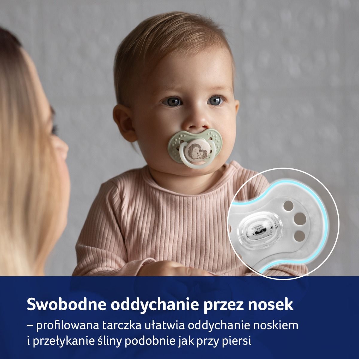 Smoczek silikonowy dynamiczny LOVI 6-18mc 2 szt. Night&Day Hedgehog
