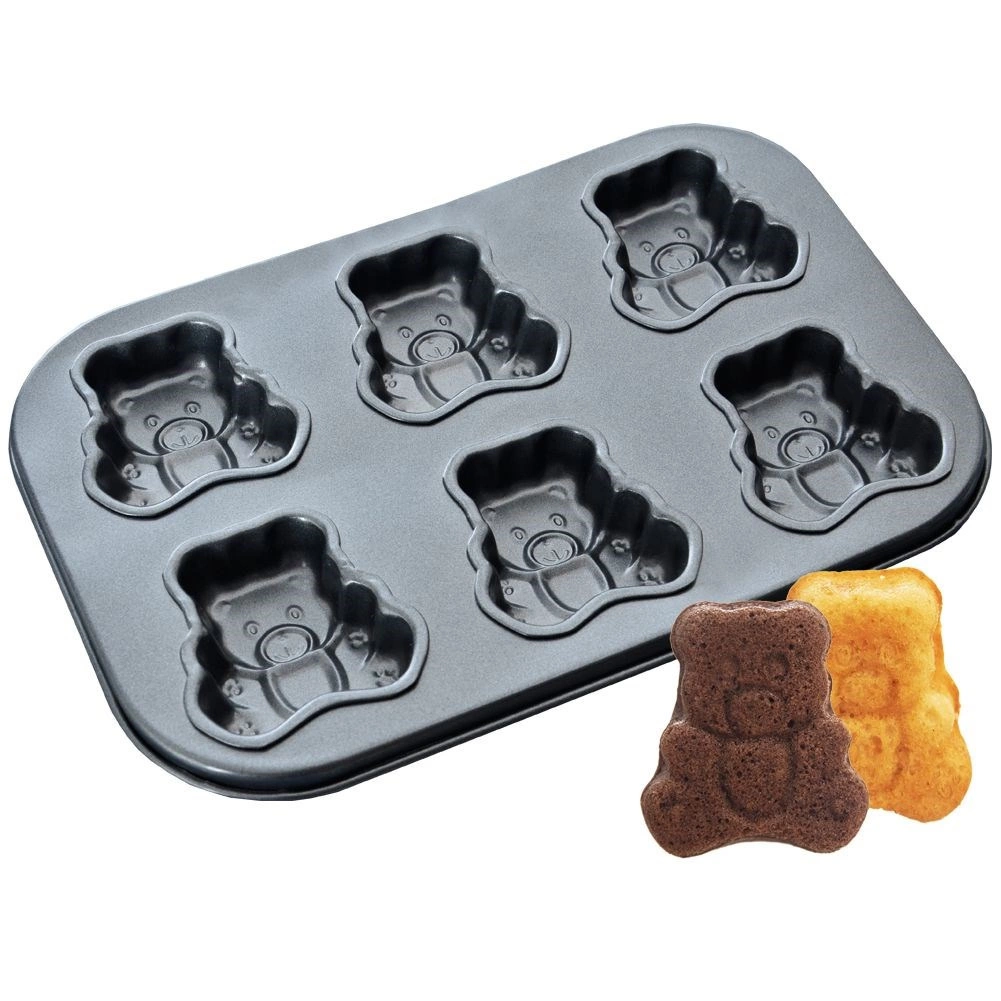 Forma do ciastek muffinek misie stalowa 26,5 cm Orion