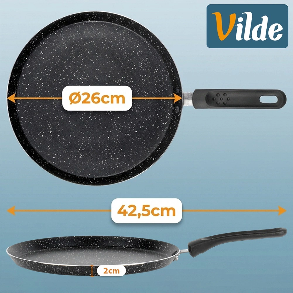 Patelnia do naleśników granitowa SIMPLE HOME 26cm Vilde